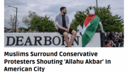 Muslims Surround Conservative Protesters Shouting 'Allahu Akbar' In American City