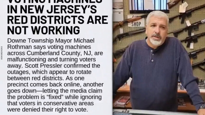 Voting Machine Failures Spark Concerns in Republican-Leaning Districts of New Jersey on Election Day